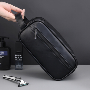 กระเป๋าเครื่องสำอางหนัง PU แบบพกพากันน้ำเป็นมิตรกับสิ่งแวดล้อมกระเป๋าใส่เครื่องสำอางล้างได้สำหรับเดินทางความจุปานกลางรีไซเคิลได้ - Product Image 6