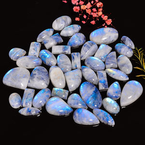 Venta al por mayor Natural Rainbow Moonstone Cabochon Gemstone Beautiful Quartz Loose Gemstone para la fabricación de joyas - Product Image 3