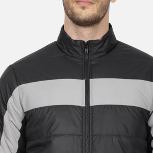 Blouson d'hiver personnalisé pour homme, veste matelassée à col montant de créateur, veste à bulles rembourrée coupe-vent - Product Image 2