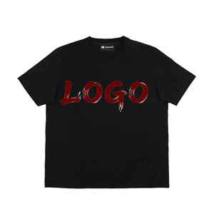 Customized logo Fashion Trend - Personalized <b>Men's</b> T-<b>shirt</b> - <b>Black</b> Casual <b>Men's</b> <b>Short</b>-<b>sleeved</b> t <b>Shirt</b> - Product Image 1