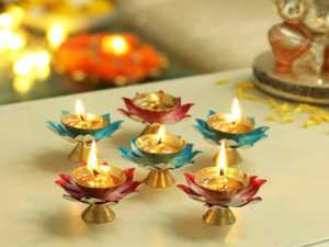 Brass Kamal Diya <b>Oil</b> <b>Lamp</b> Small Lotus Shape for Diwali Pooja at Home or Temple Largest Manufacture Company Iron Material - Product Image 2