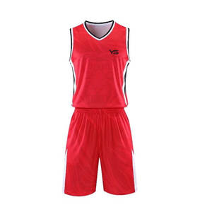 Maillot de basket-ball en polyester 100% uniforme bonne qualité tenue d'équipe imprimée à rayures fabriquée au Pakistan - Product Image 1