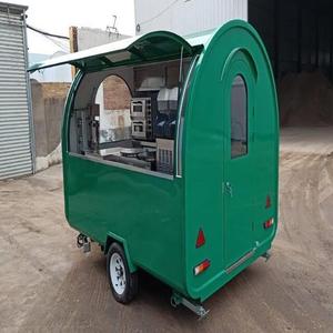 Used Aluminum <b>Towable</b> Mobile Kitchen Trailer for Fast Food Ice Cream Hotdog Equipment with 2-Year Warranty - Product Image 3