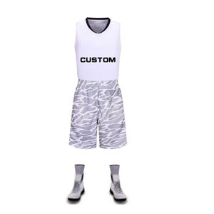 Vêtements de sport de basket-ball de qualité supérieure pour hommes BSCI Polyester respirant nouveau style vêtements d'extérieur grande taille bonne vente basket-ball - Product Image 5