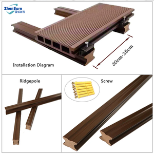Revêtement de terrasse en bois-plastique imperméable pour <span class=keywords><strong>piscine</strong></span>, différentes tailles - Product Image 5