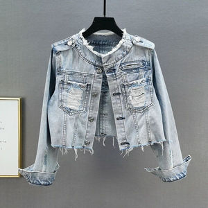 Unique <b>Women</b> Hot Trending Oversize Style Fashion Lady Spring <b>Summer</b> Jean <b>Jacket</b> Custom Logo Loose Denim Coat <b>Jackets</b> - Product Image 5