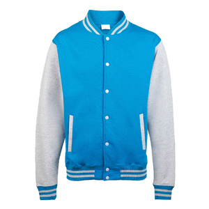 Manteau d'hiver coupe ajustée pour hommes, veste de baseball zippée de couleur unie, veste universitaire légère à capuche et col montant avec poche et logo personnalisé - Product Image 1