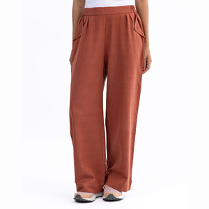 แฟชั่นใหม่กางเกงเอวกลางแบบยางยืดแห้งเร็วของผู้หญิงกางเกงฤดูหนาว100% ใส่สบายระบายอากาศผ้าฝ้าย - Product Image 2
