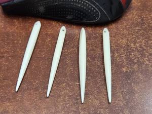 Aiguilles à tricoter en os naturel poli portables TIMELESS CRAFT, faites à la main, taille personnalisée, pour le tufting, le crochet, l'artisanat religieux - Product Image 3