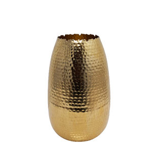 Modern Design Luxury Iron Decorative Metal Flower <b>Vase</b> Unique Fancy <b>Gold</b> Colour with Brass Finishing for Home Decor - Product Image 5