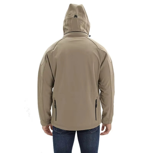 Veste à capuche pour homme en coton 100% avec impression numérique personnalisée sur le devant, coupe-vent légère, streetwear d'hiver - Product Image 4