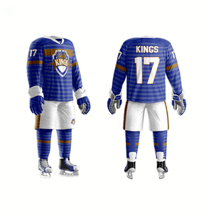 Nueva llegada calidad superior sublimada precio barato conjunto de uniforme de hockey sobre hielo gran oferta mejor proveedor uniforme de hockey sobre hielo - Product Image 1