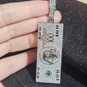 Estilo clásico VVS Moissanite Diamond Iced Out 925 Sterling Silver USA Doller Mejor diseño Hip Hop Colgante a precio al por mayor - Product Image 5