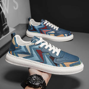 Baskets en toile respirantes pour hommes, collection été 2026, chaussures décontractées polyvalentes à lacets avec doublure en maille et semelle en PVC, idéales pour les adolescents en extérieur - Product Image 2