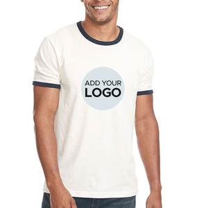 T-shirts Ringer pour Hommes Slim Fit Écologiques Personnalisés 60% Coton 40% Polyester - Product Image 1