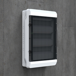 Caja blanca de plástico ABS PC 355x560x143mm caja MCB 36/45 capacidad MCB caja de fusibles IP65 caja de distribución impermeable montada en la pared - Product Image 6