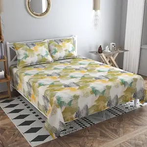 Conjunto de cama estampado para adultos, lençol de algodão com design personalizado, de alta qualidade, preço barato