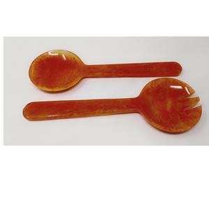 Ensemble de cuillères à salade en résine, écologiques, lavables au lave-vaisselle, outils à salade, cuisine à domicile, couleur personnalisée, fabriqué en Inde - Product Image 5