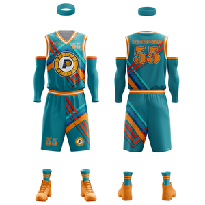 Uniforme de baloncesto impreso por sublimación de alta calidad Últimas novedades Uniforme de baloncesto de material transpirable - Product Image 6