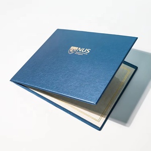 Carpeta de Presentación Personalizada con Diseño Transparente para Documentos y Archivos, Cubierta de Diploma en Cuero PU con Impresión Digital - Product Image 1