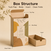 Boîtes de soin de la peau personnalisées à imprimé végétal naturel, boîtes d'emballage pliables en papier mat recyclable multi-scénarios