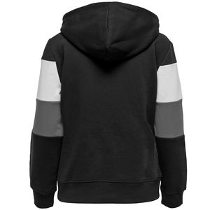 Sweat à capuche en coton tie dye pour femme Style bloc à trois rayures Pull en polaire pour femme Sweat-shirt graphique avec décoration d'insigne - Product Image 6