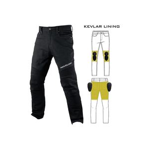 Pantalon textile pour moto conçu pour une protection constante lors de la conduite, avec protections de genoux de niveau CE 1. - Product Image 1