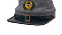 Gorras Kepi de la Más Alta Calidad con Bordado de Corona de Oro Médico y Banda de Lana Americana