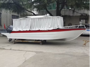 Barco de fibra de vidrio hecho en fábrica profesional, barcos rápidos de lujo de 27 pies, barco de carreras de fibra de vidrio para placer - Product Image 3