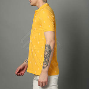 Polo de golf à séchage rapide pour hommes, style décontracté, tissu tricoté, t-shirt à manches courtes à prix de gros personnalisé - Product Image 3