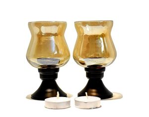 Best Decor Modern Wedding Decor Glass Candle <b>Stand</b> Metal Iron Table Home Christmas Decoration Scented Candles <b>Tea</b> Light Lamp - Product Image 1
