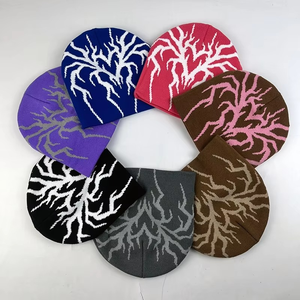 Gorros de Punto Jacquard de Invierno con Logotipo Personalizado, Estilo Y2K, al por Mayor, Unisex, Cálidos, para Adultos, Lisos, con Pedrería, 100% Acrílico, para Viajes, Playa, Uso Diario - Product Image 4