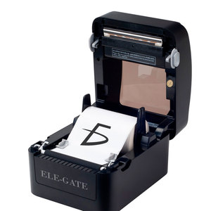 ELE-GATE Black and <b>White</b> Thermal Barcode Label <b>Printer</b> with 300DPI Resolution Ethernet Connectivity Office Usage - Product Image 3
