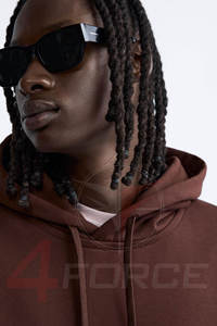 Sudadera Corta Holgada de Lujo Urbano para Hombre, 500 GSM, Felpa de Algodón, Corte Amplio, Informal, Proveedor de Marca Privada OEM - Product Image 4