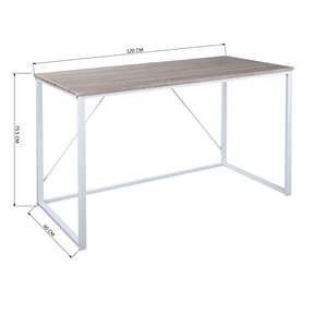 Tavolo da Pranzo Pieghevole 'Elmo' di Well Home in Legno di Faggio Bianco 120x60x74cm - Product Image 5