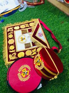 TABLIER MAÇONNIQUE REGALIA TYLER VIOLET AVEC COLLIER CHAÎNE-HSE - Product Image 4