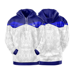 Sweat-shirts à capuche surdimensionnés pour hommes personnalisés, imprimés par sublimation, respirants, en polyester, séchage rapide, anti-rides, logo sur le devant - Product Image 6