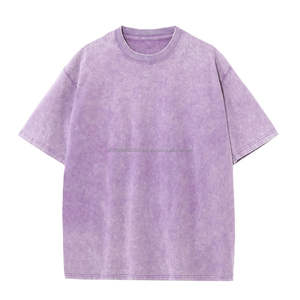 T-shirt pour hommes de haute qualité à la mode décontractée style rétro 100% coton col rond 270g - Product Image 1