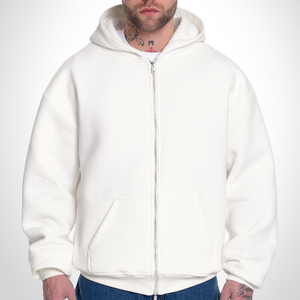 Sweat à capuche pour homme en coton 100% de 600 GSM, poids lourd, personnalisable avec impression et broderie de logo, sweat à capuche surdimensionné de haute qualité en polaire - Product Image 1