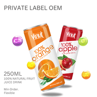 Échantillon gratuit-250ml d'eau de jus de fruits de mangue et d'orange boisson en conserve 100% naturel-marque privée/boisson gazeuse en gros