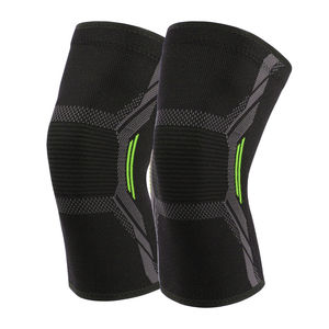 Ropa de gimnasio de compresión de manga de rodilla personalizada de nailon elástico, entrenamiento de levantamiento de pesas, venta al por mayor, protección de rodilla - Product Image 3