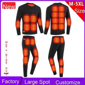 Ropa interior térmica unisex para deportes al aire libre, pantalones de lona ajustados informales de invierno para hombres, cremallera bordada, soporte frontal, servicio OEM - Product Image 2