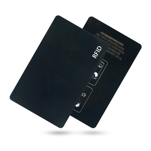 Tarjeta de llave de lámina de PVC negra personalizada para Mifare, Chip RFID ultraligero, artesanía dorada para habitaciones de Hotel, comunicación NFC de frecuencia de 13,56 MHz - Product Image 5