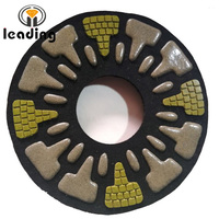 SASE bantalan pemoles berlian Resin Xenith kompatibel 9 "11" 17 "untuk memoles beton & lantai grit 30 # hingga 3000 #