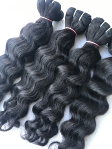 Extensions brésiliennes naturelles Remy de qualité supérieure, naturelles, noires, Loose Deep Wave, cuticules alignées, vente en gros - Product Image 3