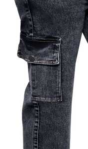 กางเกงยีนส์คาร์โก้6กระเป๋าสำหรับผู้หญิง/เด็กผู้หญิงผ้าเดนิมดูน่ากลัวทันสมัย - Product Image 5