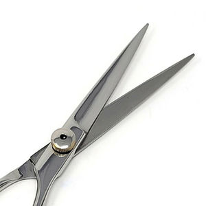 Ciseaux de barbier professionnels, manche en acier inoxydable, lames tranchantes, ciseaux à effiler, outils de coiffure pour usage domestique, design élégant - Product Image 6