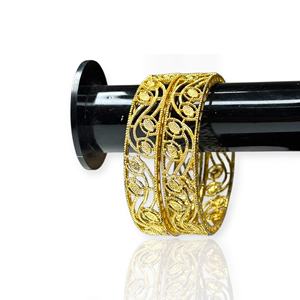 Elegant Trendy <b>Pearl</b> <b>Gold</b> Plated Designer Bangles for Women's Wedding Festive Wear Export Quality Jewellery at Wholesale Price - Product Image 3