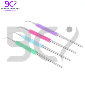 Meilleure vente d'outil de levage de cils en argent avec poignée en caoutchouc pointeur pointe crème séparateur d'échelle de cils - Product Image 4