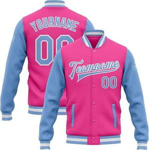 Chaqueta Deportiva Personalizada con Logotipo del Club, Nombre del Equipo, Nombre y Número del Jugador, Cuello Alto, Transpirable, para Hombre, Chaqueta Universitaria de Béisbol - Product Image 5